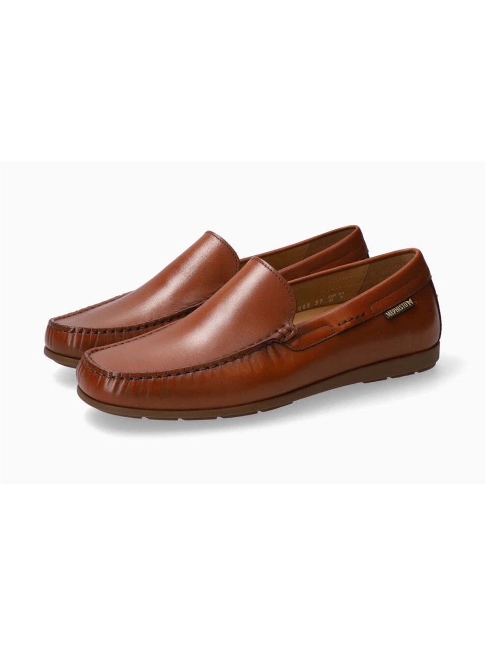 Mephisto Men's Algoras Brandy Toby Moccasin leather size 11.5 us 11 eu brown